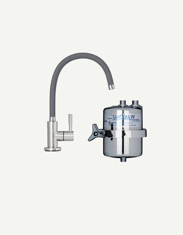 Kit Seagull IV X-1 con svuotamento antigelo e rubinetto Flex grigio