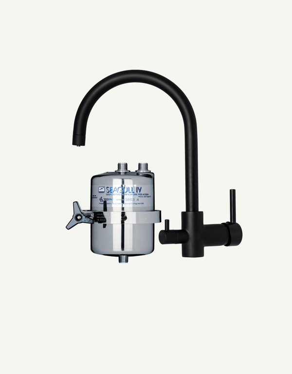 Kit Seagull IV X-1 con svuotamento antigelo e miscelatore a ombrello nero